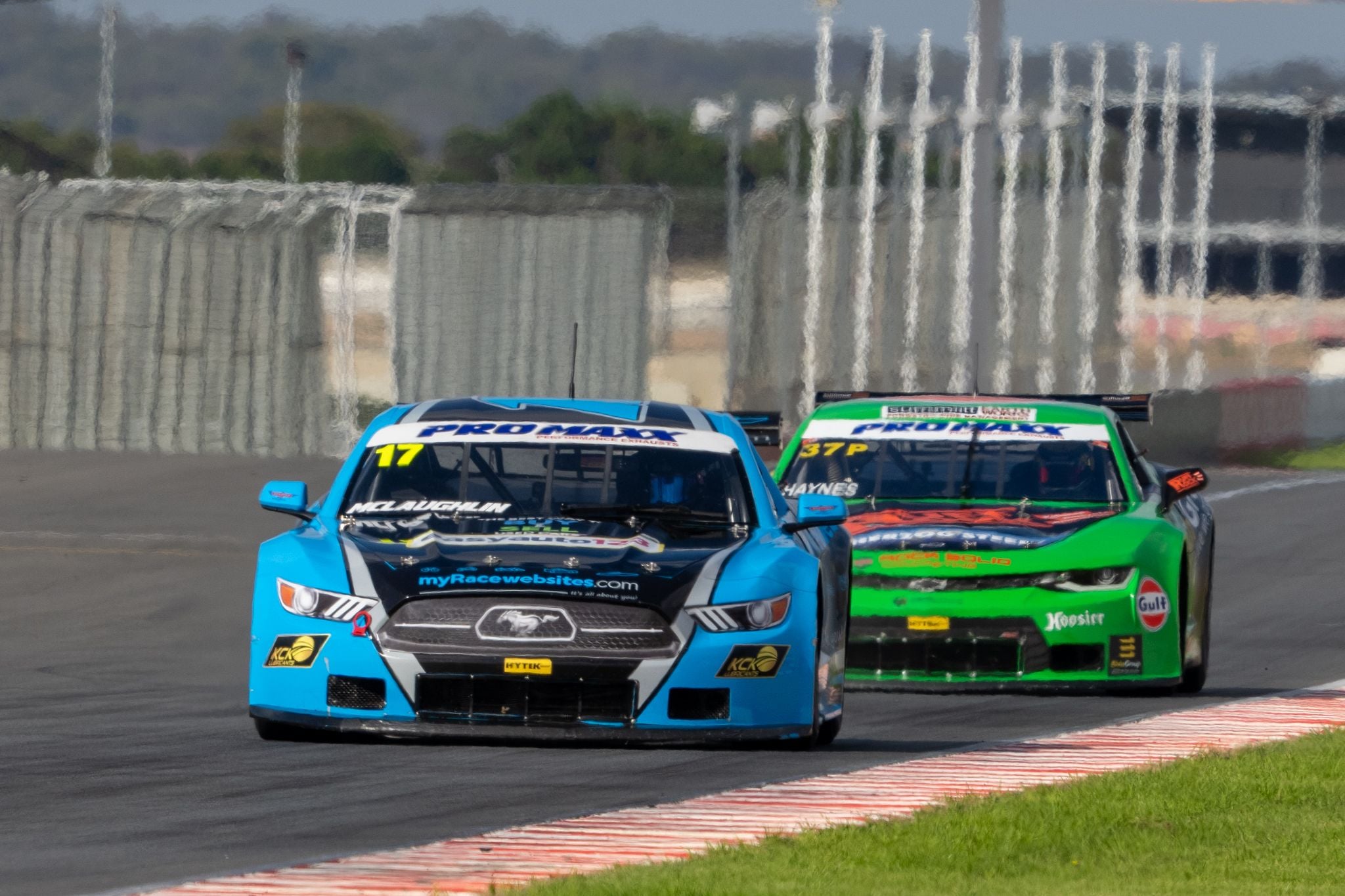 McLaughlin holds off Haynes to win TA2 Race 1 at The Bend McLaughlin holds off Haynes to win TA2 Race 1 at The Bend